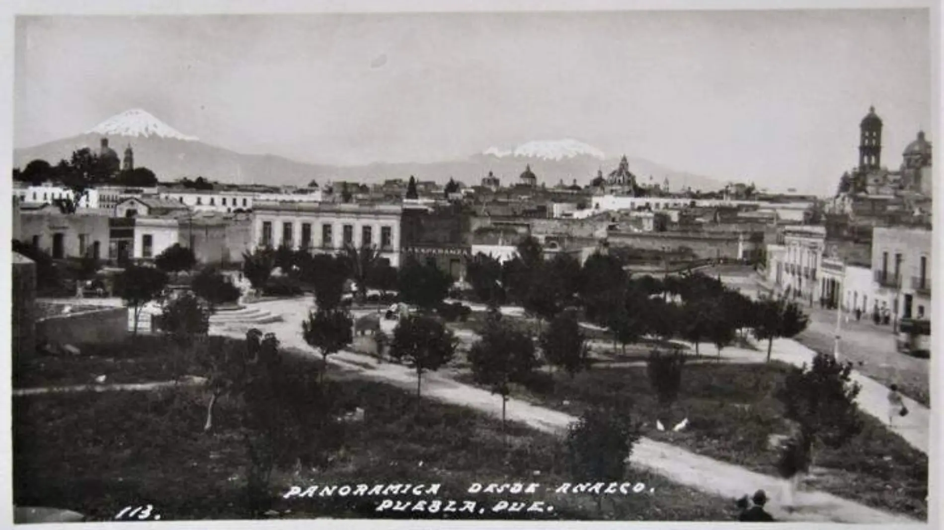 Panorámica de la ciudad desde el jardín de Analco